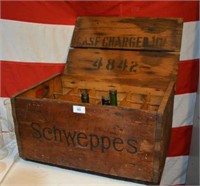 Antique Schweppes bottle crate,