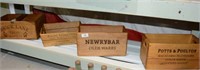 4 vintage style providore crates incl.