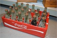 Coca Cola drinks crate plus bottles