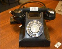Vintage black dial pyramid phone,