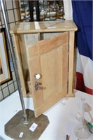 Antique kauri pine shaving cabinet,