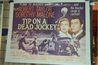 Original movie poster, 'Tip On A Dead Jockey',
