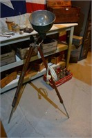 Industrial style floor light comprising of a