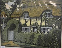 John Hall Thorpe, 'Thatched cottage',