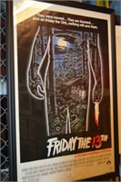 Original cinema foyer poster, 'Friday the 13th',