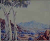 Oscar Namatjira 'Mt. Sonder MacDonnell Ranges',