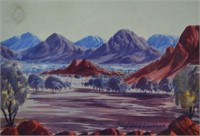 Benjamin Landara, Central Australian landscape,