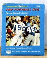 1971 World of Pro Football USA Stamps 40 Total