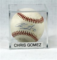 Chris Gomez Signed Baseball Padres 1998