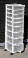 Tall 9 Drawer Plastic Drawers on Rollers Hobby?
