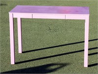 Pink Table Desk with One Drawer 44" x 22"