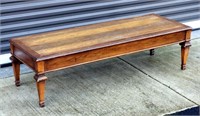 Nice and Long Vintage Wood Coffee Table 56"