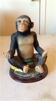 Monkey Figurine, 8 1/2" tall