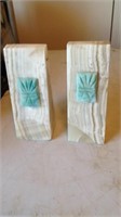 Marble Book Ends, 8" tall