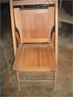 Wooden foldup theatre chair