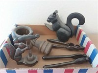 Vintage Nut Crackers -Heavy Metal & Wooden