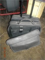 Leather, rolling carrying case