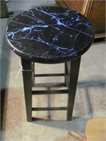 Black and Blue Stool