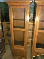 #2 of 3 Identical Tall Oak 5 gun cabinets