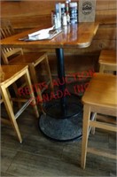 41 INCH X 27 INCH WOOD TOP TABLES HIGH TOP