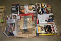 Pallet  Assorted CD's, DVD's & VHS Tapes