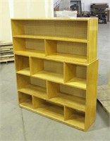 (2) Wood Shelves, 48"x35"x12" & 48"x20"x12"