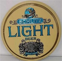 Plastic Schlitz Light beer sign