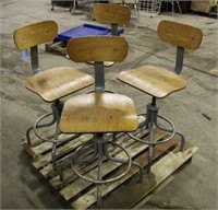 (4) High Top Swivel Chairs