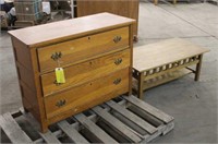 3-Drawer Dresser & Coffee Table, Approx