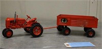 Case Toy Tractor & Toy Wagon