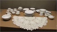 Stinthal China & Doily Tablecloth