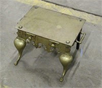 Vintage Brass Foot Warmer Stool