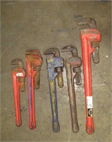 (Qty - 5) Pipe Wrenches-