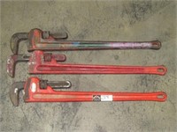 (Qty - 3) 36" Pipe Wrenches-