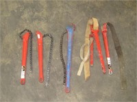 Chain Wrenches and Strap Wrenches-