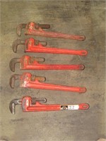 (Qty - 5) 18" Pipe Wrenches-