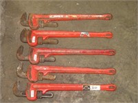 (Qty - 5) 18" Pipe Wrenches-
