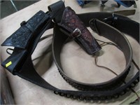 (2) Western Leather Pistol Holsters