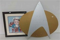 Betty Boop Picture & Star Trek wall art