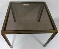 Very heavy duty glass end table