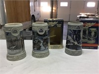 Miller set of three US wildlife mugs