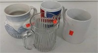 4 Assorted Coffee Mugs