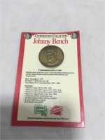 Johnny Bench commemorative coin