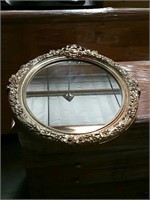 Oval mirror gold color frame
