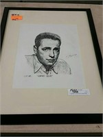 Artist proof print of Humphrey Bogart