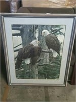 Picture of two Eagles in a tree