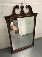 Mahogany wall mirror
