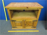 modern country pine stand (28in tall x 30in wide)