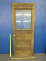 antique wooden & glass door (has glass knobs)