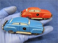 2 old wind-up toy cars "us zone germany"